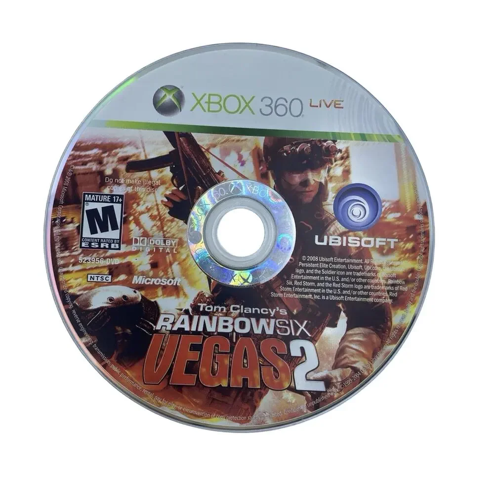 Tom Clancy Xbox 360 Lot Rainbow Six Vegas 1 & 2 Ghost Recon Complete CIB